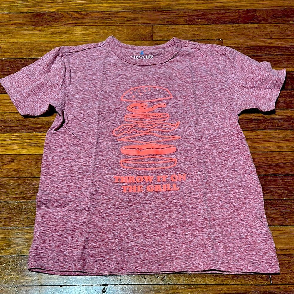 Crewcuts Kids Red Graphic T-Shirt, Red Heather, Sz 12